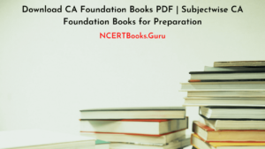 List of CA Foundation Books | Download ICAI Study Material & Textbooks