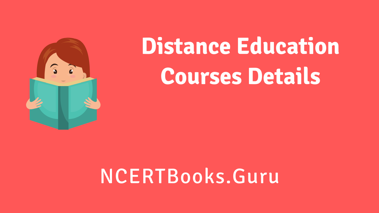 Distance Education Courses