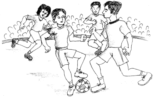 Memory drawing ll How to draw children playing football - YouTube