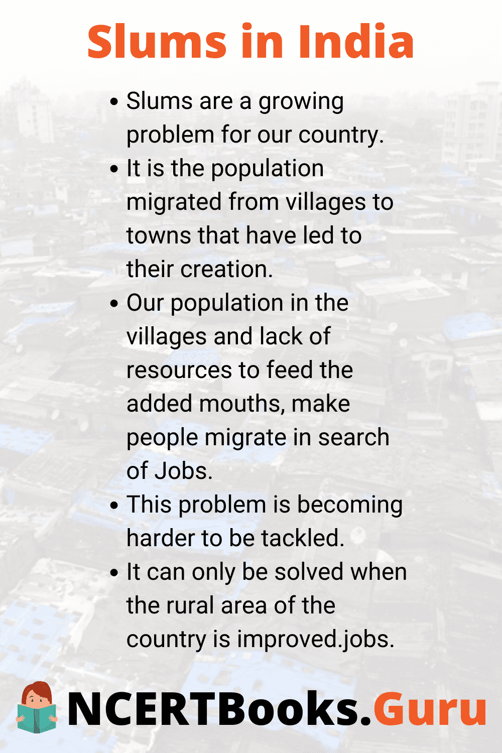 Essay on Slums in India