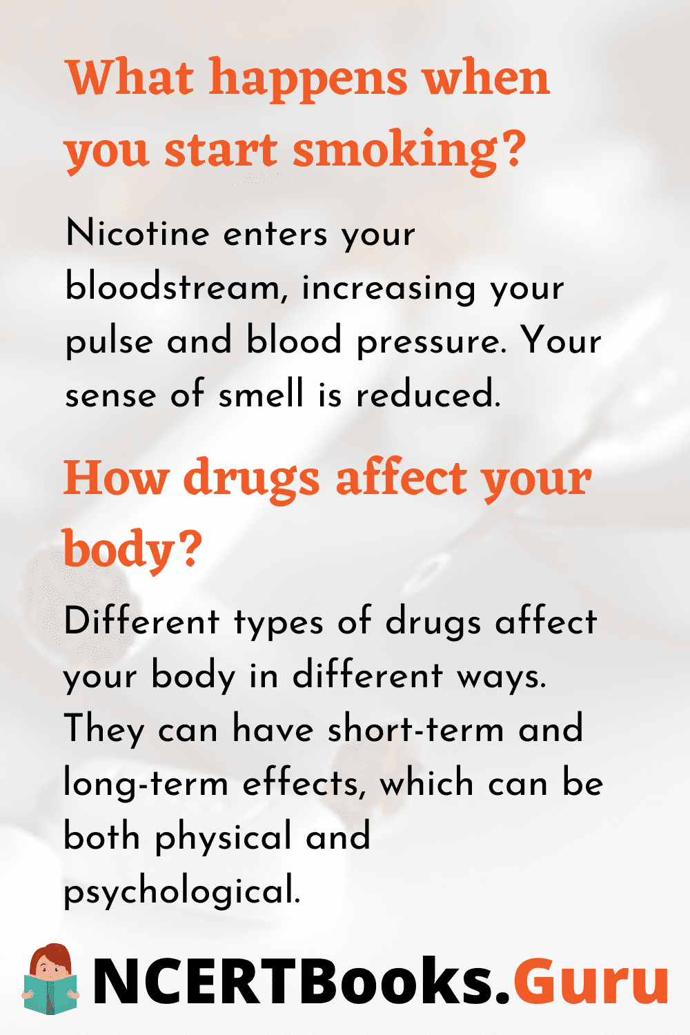 How does Smoking and Drugs affect your body