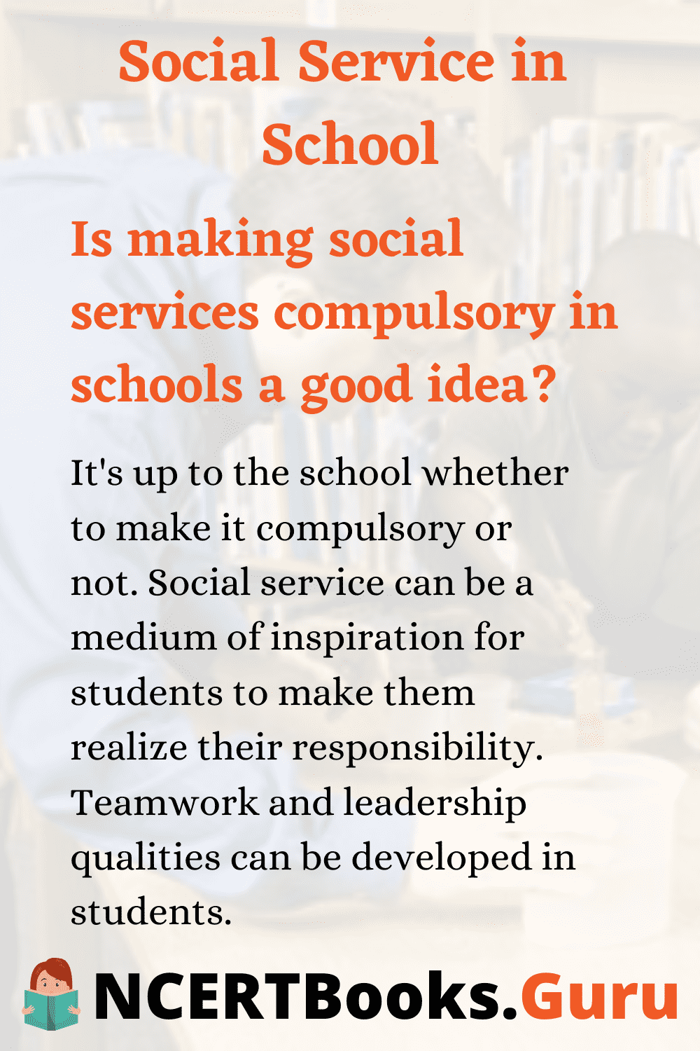 essay on social service in school