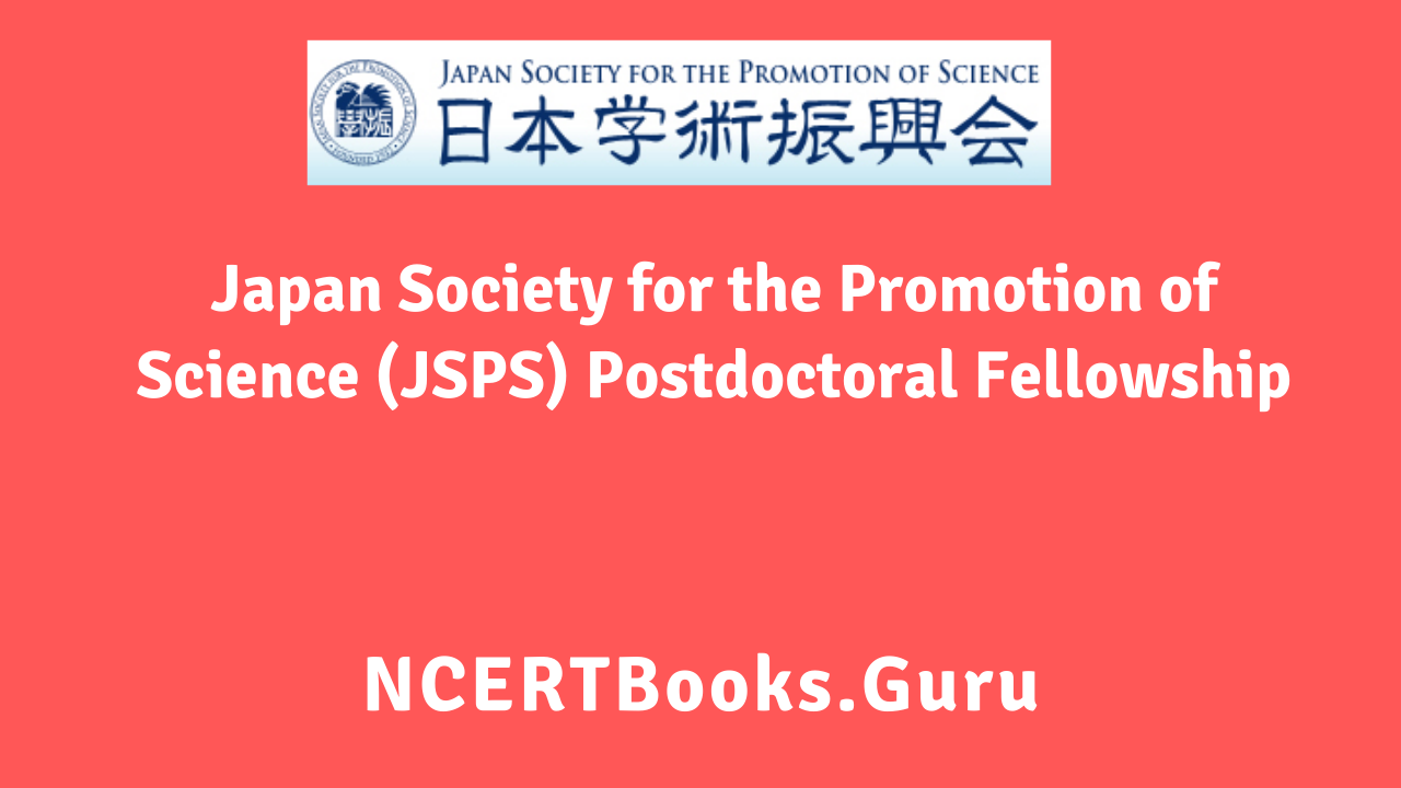 JSPS Postdoctoral Fellowship