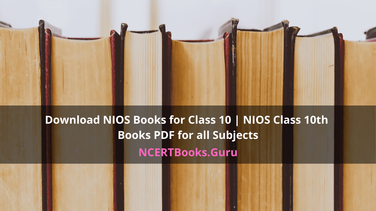 NIOS Books for Class 10