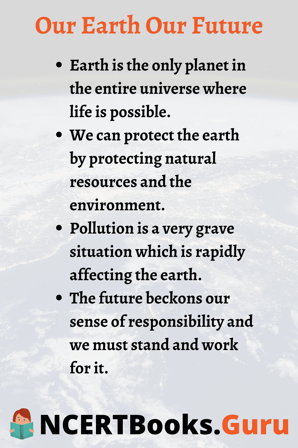 Our Earth Our Future Essay