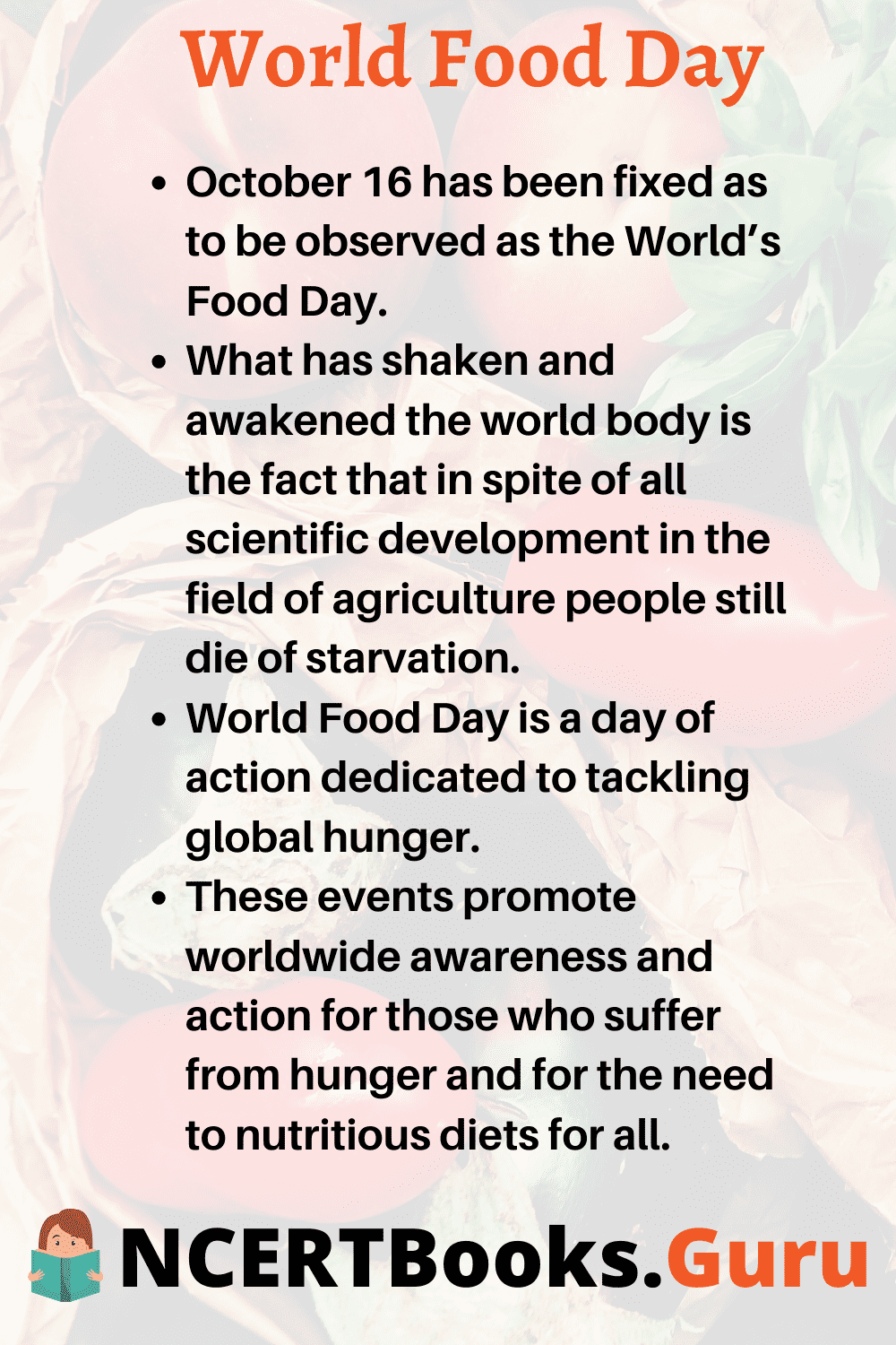 Short Essay on World Food Day