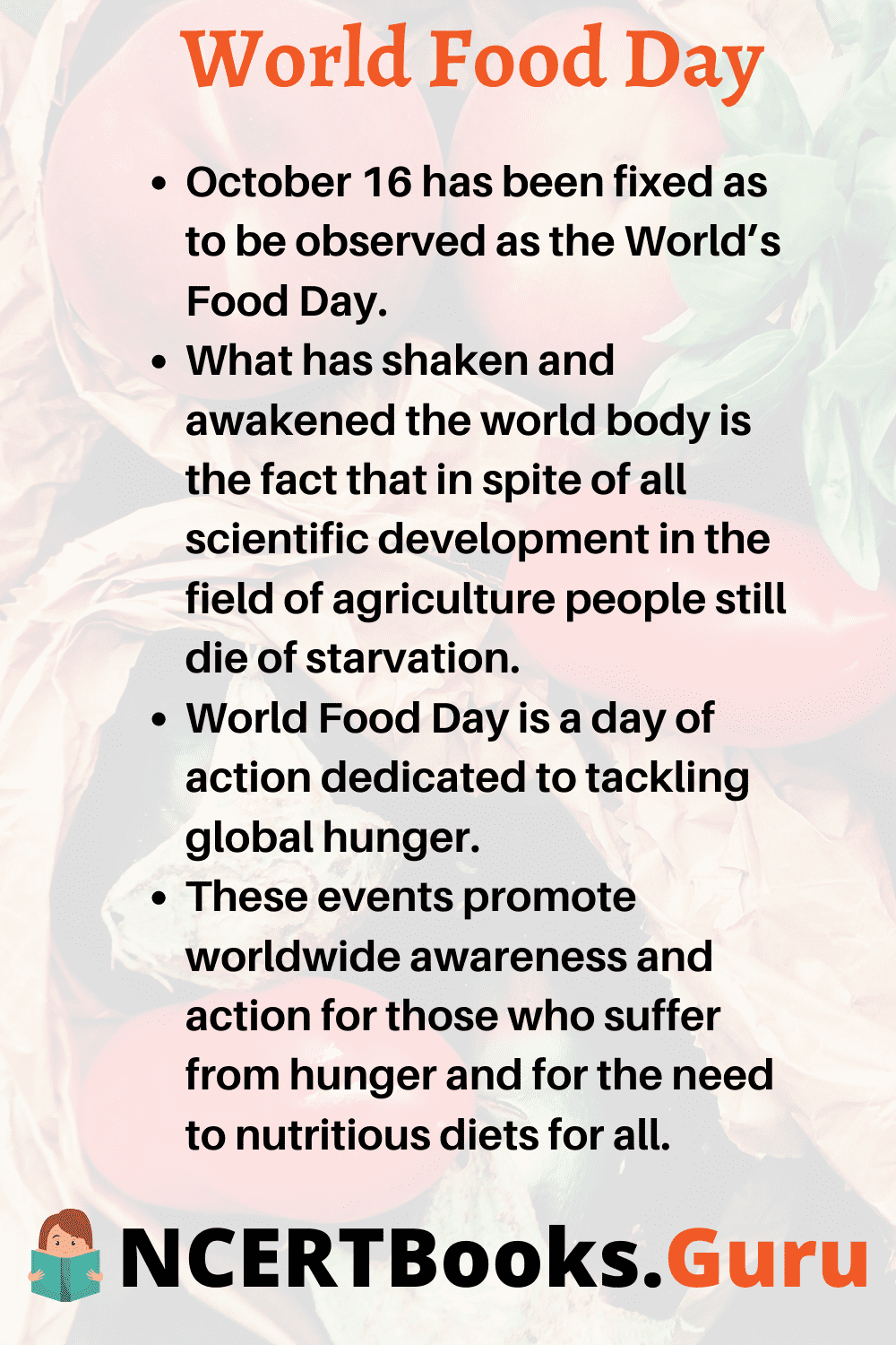 world food day short essay