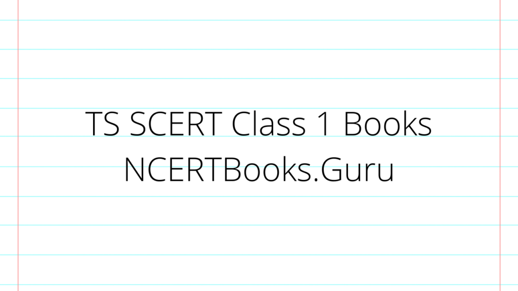 TS SCERT Class 1 Books