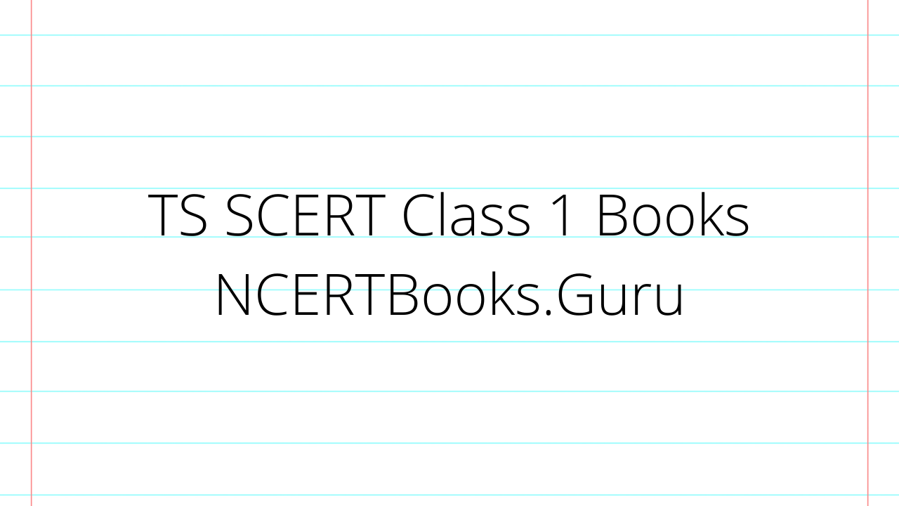 TS SCERT Class 1 Books