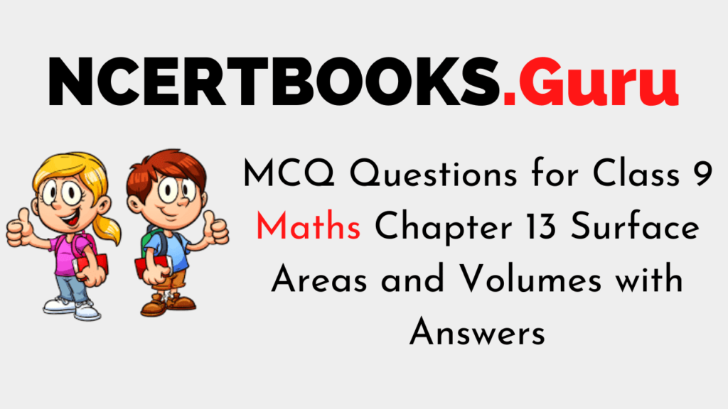 MCQ Questions for Class 9 Maths Chapter 13 Surface Areas and Volumes with Answers