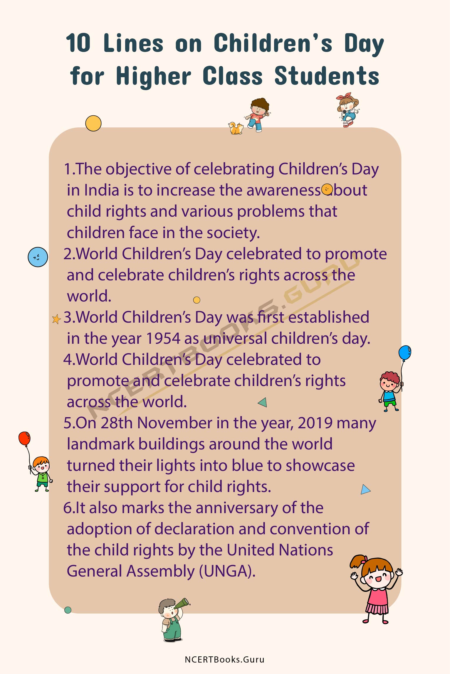 10 Lines on Children’s Day 2