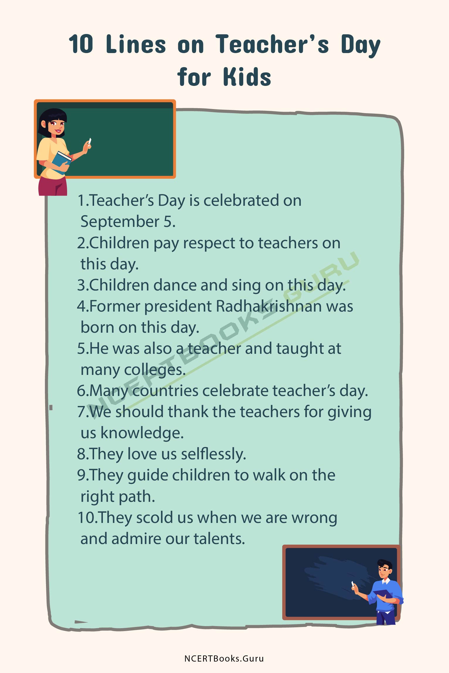 10 Lines on Teacher’s Day 1
