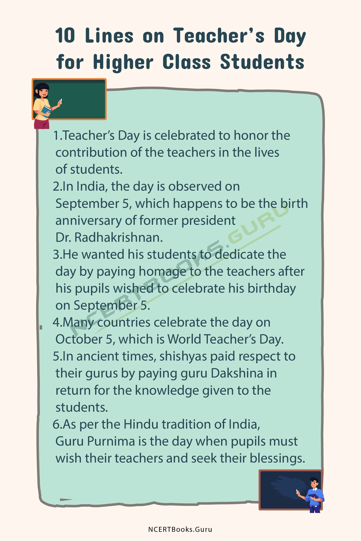 10 Lines on Teacher’s Day 2
