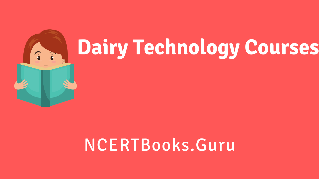 Dairy Technology Courses