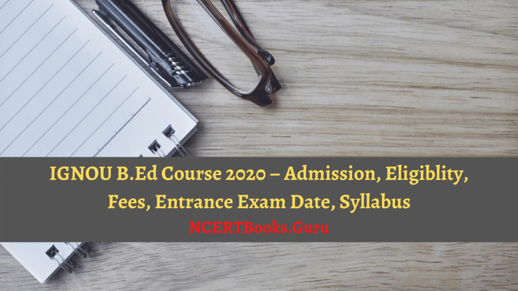 IGNOU B.Ed Course