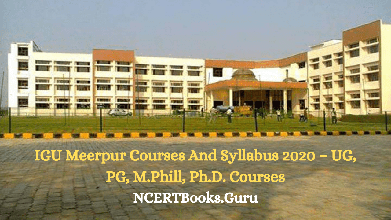IGU Meerpur Courses