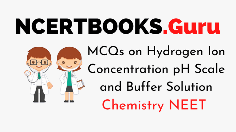 MCQs on Hydrogen Ion Concentration pH Scale and Buffer Solution - NCERT ...