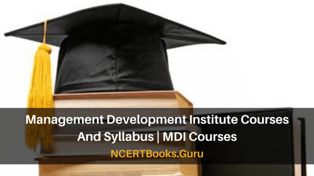 Management Development Institute Courses