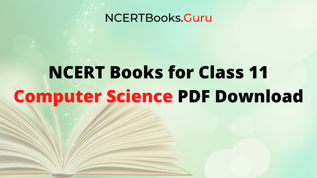 NCERT Books for Class 11 Computer Science PDF Download - NCERT Books