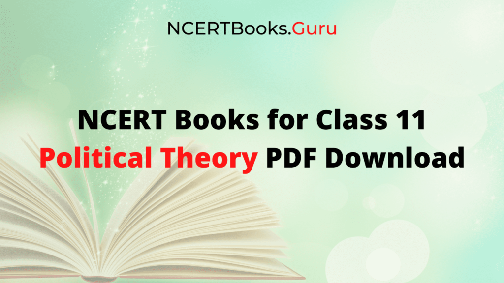 NCERT Books for Class 11 Political Theory PDF Download