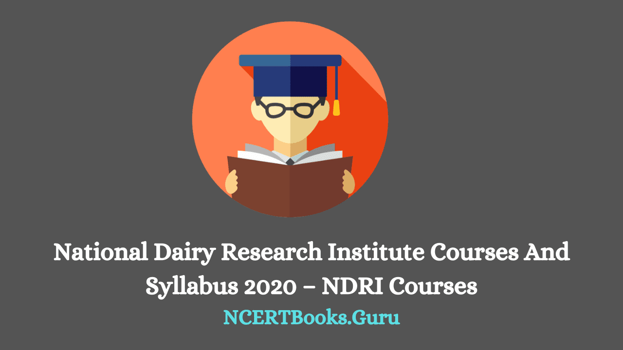 National Dairy Research Institute Courses