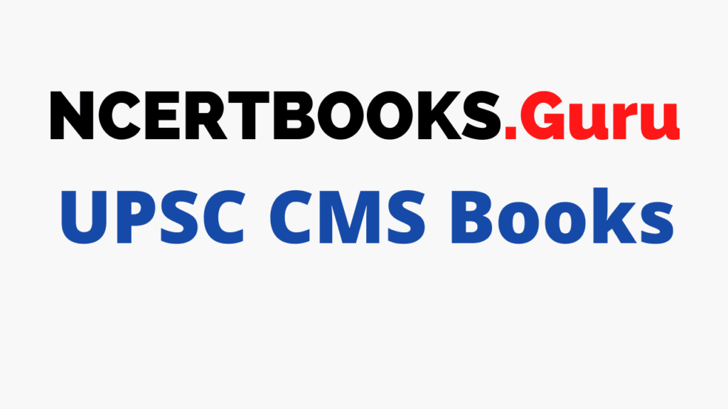 UPSC CMS Books