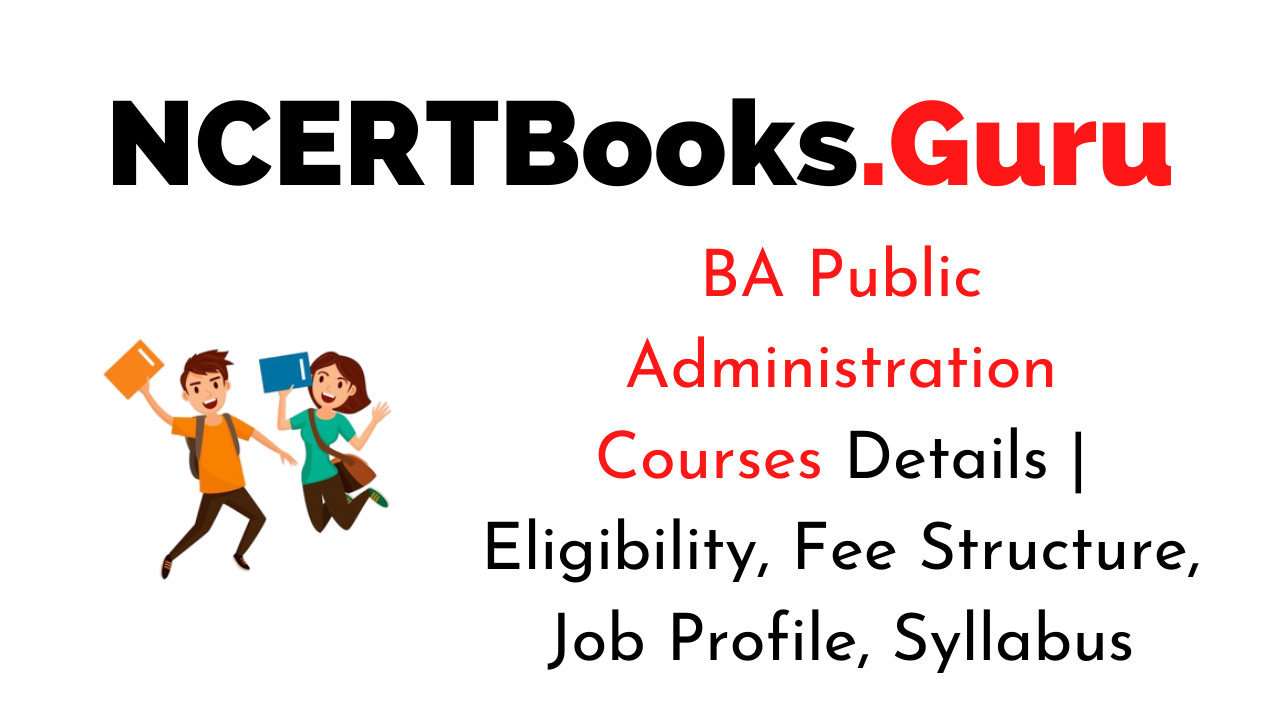 BA Public Administration Courses