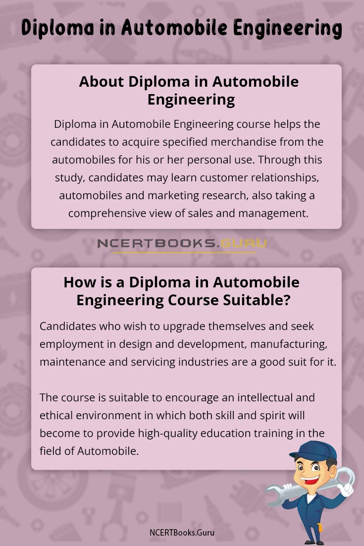 Diploma in Automobile Engineering Eligibility Criteria Syllabus