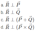 Multiplication of Vectors MCQs for NEET 1