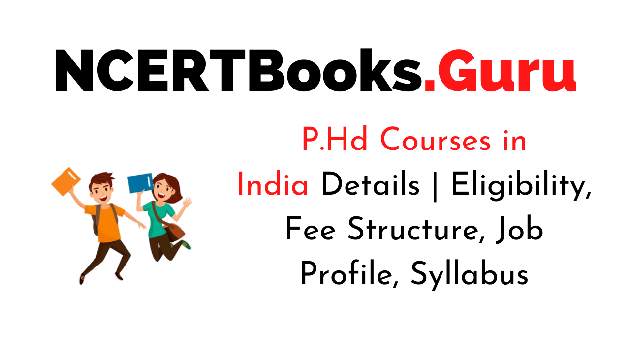 P.Hd Courses in India