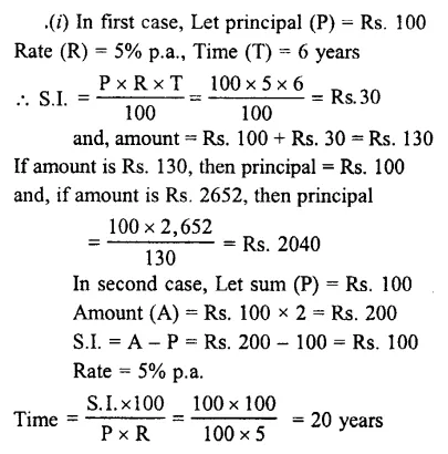 Selina Concise Mathematics Class 7 ICSE Solutions Chapter 10 Simple Interest 17