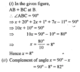 Selina Concise Mathematics Class 7 ICSE Solutions Chapter 14 Lines and Angles Ex 14A 9