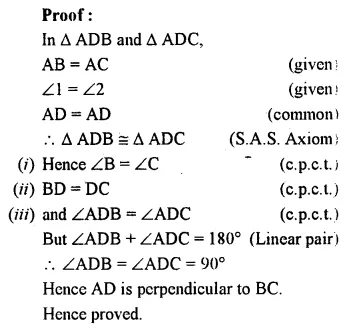 Selina Concise Mathematics Class 7 ICSE Solutions Chapter 19 Congruency Congruent Triangles 10