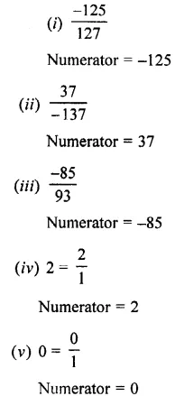 Selina Concise Mathematics Class 7 ICSE Solutions Chapter 2 Rational Numbers Ex 2A 1.1