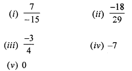 Selina Concise Mathematics Class 7 ICSE Solutions Chapter 2 Rational Numbers Ex 2A Q3