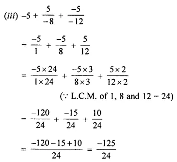 Selina Concise Mathematics Class 7 ICSE Solutions Chapter 2 Rational Numbers Ex 2C 56