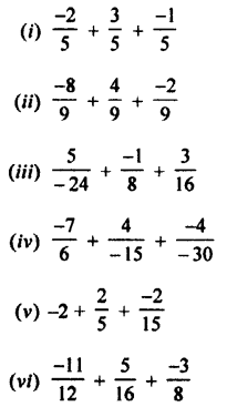 Selina Concise Mathematics Class 7 ICSE Solutions Chapter 2 Rational Numbers Ex 2C Q3
