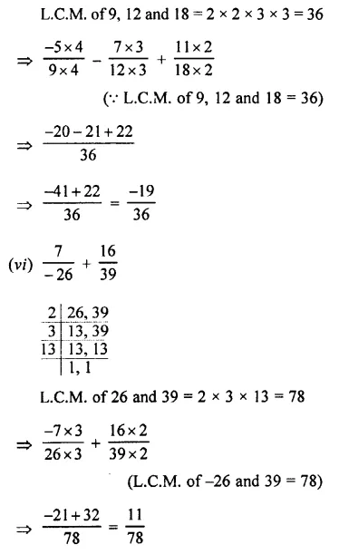 Selina Concise Mathematics Class 7 ICSE Solutions Chapter 2 Rational Numbers Ex 2E 102