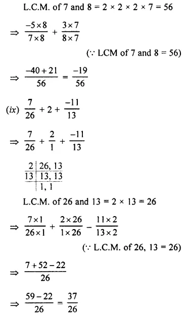 Selina Concise Mathematics Class 7 ICSE Solutions Chapter 2 Rational Numbers Ex 2E 104
