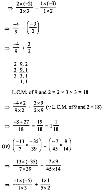Selina Concise Mathematics Class 7 ICSE Solutions Chapter 2 Rational Numbers Ex 2E 115