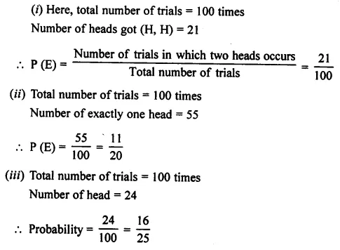 Selina Concise Mathematics Class 7 ICSE Solutions Chapter 22 Probability Ex 22A 7
