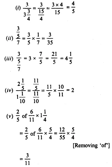 Selina Concise Mathematics Class 7 ICSE Solutions Chapter 3 Fractions (Including Problems) Ex 3C 40