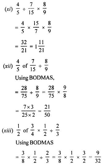 Selina Concise Mathematics Class 7 ICSE Solutions Chapter 3 Fractions (Including Problems) Ex 3C 43