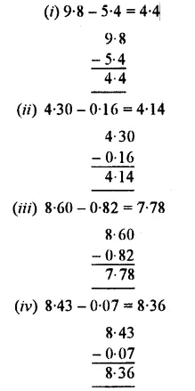 Selina Concise Mathematics Class 7 ICSE Solutions Chapter 4 Decimal Fractions (Decimals) Ex 4B 10