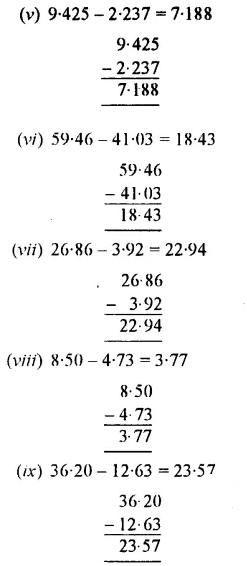 Selina Concise Mathematics Class 7 ICSE Solutions Chapter 4 Decimal Fractions (Decimals) Ex 4B 11
