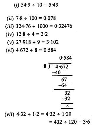 Selina Concise Mathematics Class 7 ICSE Solutions Chapter 4 Decimal Fractions (Decimals) Ex 4C 32