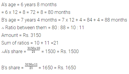 Selina Concise Mathematics Class 7 ICSE Solutions Chapter 6 Ratio and Proportion (Including Sharing in a Ratio) Ex 6A 16