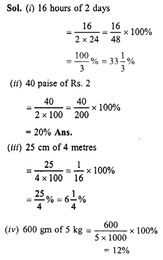 Selina Concise Mathematics Class 7 ICSE Solutions Chapter 8 Percent and Percentage Ex 8A 4