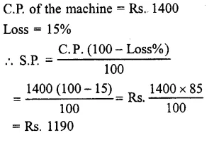 Selina Concise Mathematics Class 7 ICSE Solutions Chapter 9 Profit, Loss and Discount Ex 9A 7