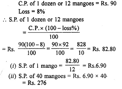 Selina Concise Mathematics Class 7 ICSE Solutions Chapter 9 Profit, Loss and Discount Ex 9B 18